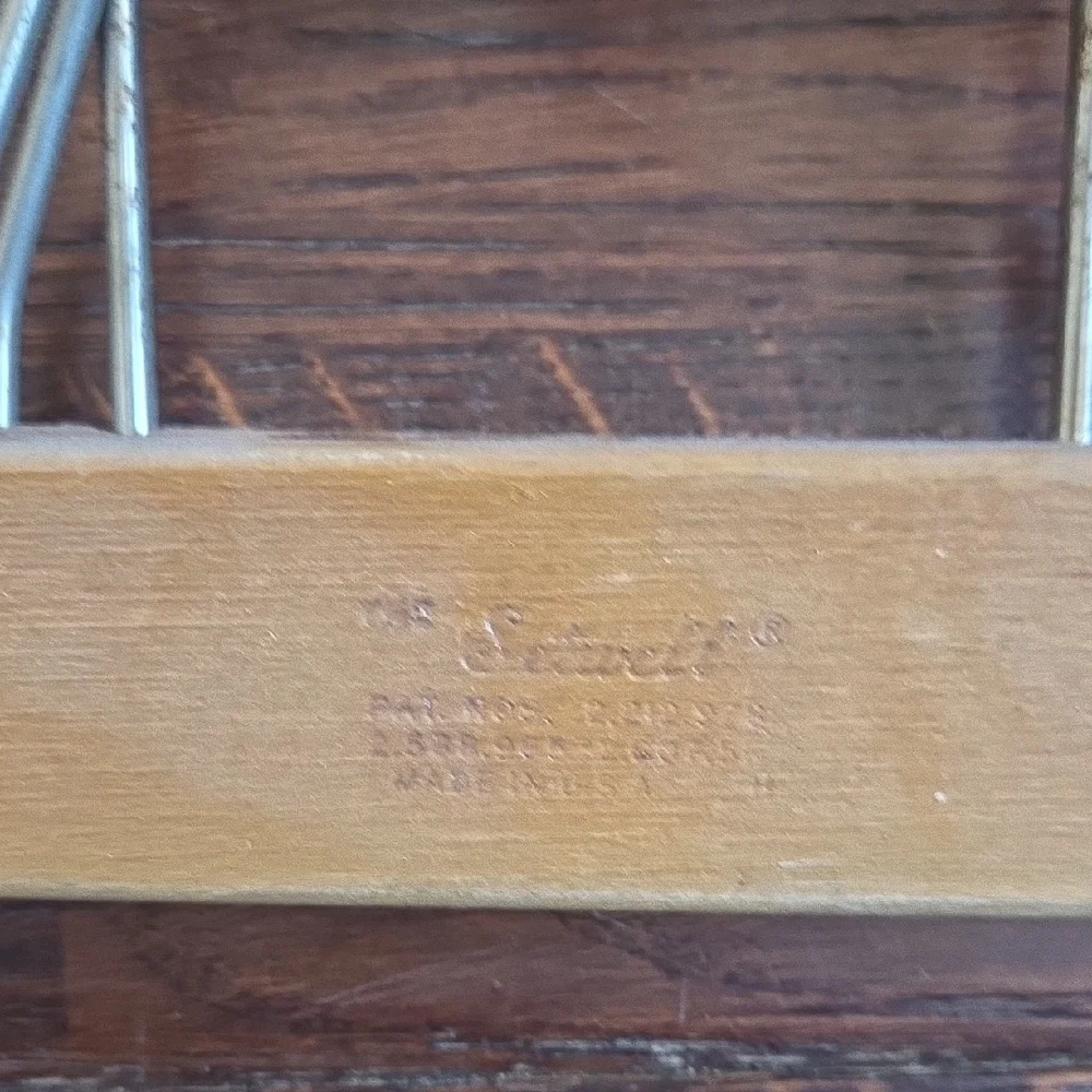 Vintage Wooden Suit Hangers with Clips